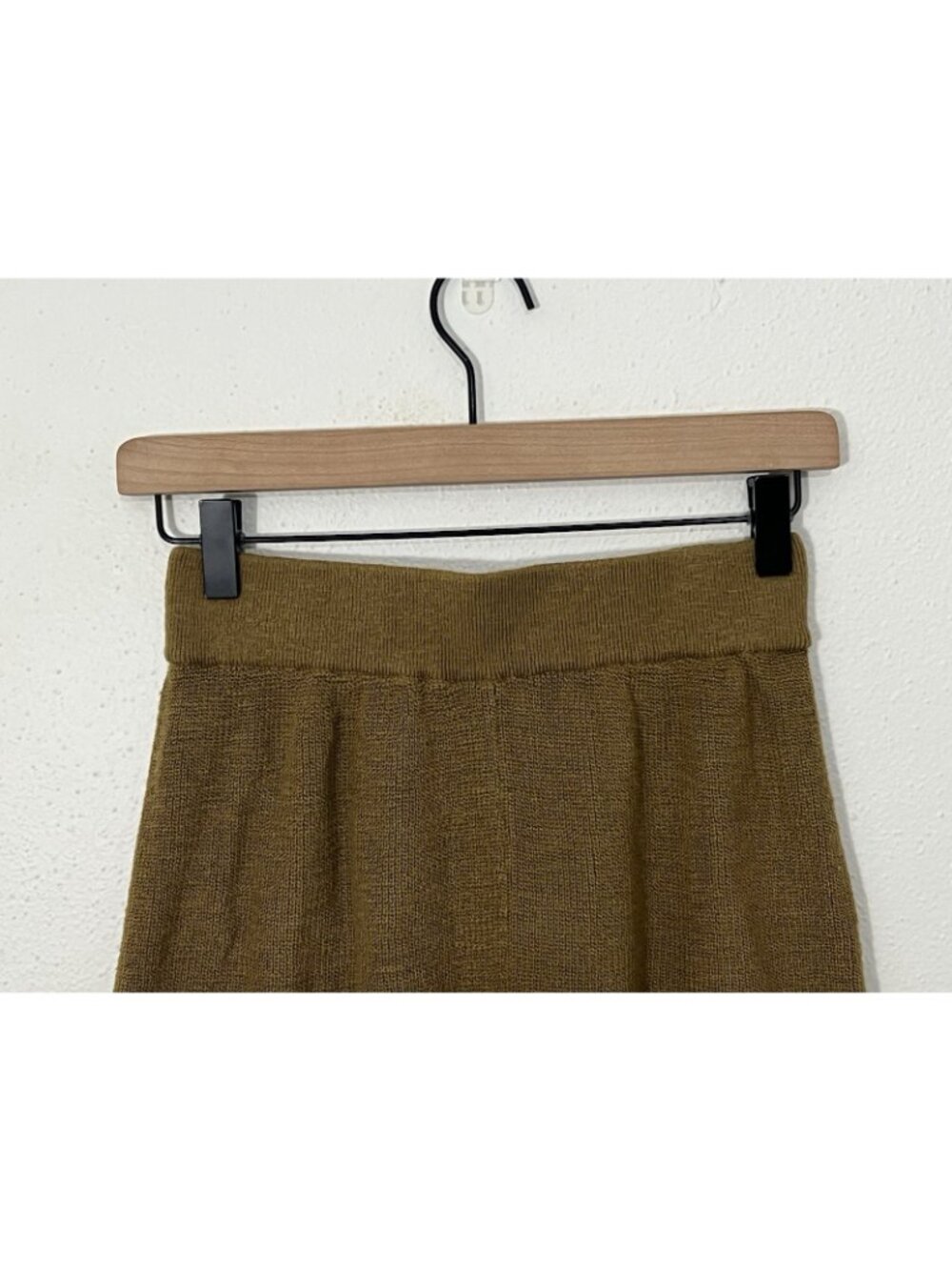Free People Beach Brown Mustard Yellow Knit Shorts Size Small Pull On - Picture 2 of 12
